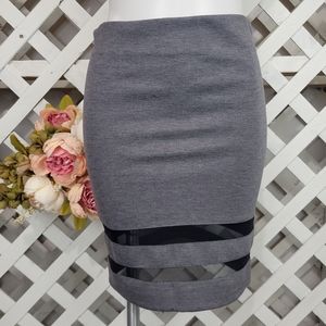 H&M Divided Gray Pencil Skirt Size Small